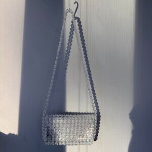 TRANSPARENT BEADS CROSSBODY BAG